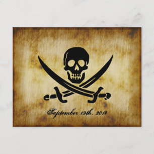 Invitation de mariage pirate