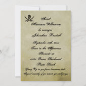 Invitation de mariage pirate (Dos)