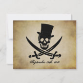 Invitation de mariage pirate (Devant)