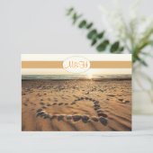 invitation de mariage plage RSVP (Debout devant)