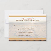 invitation de mariage plage RSVP (Dos)