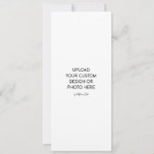 Invitation de mariage plate 4" x 9,25" (Dos)