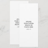 Invitation de mariage plate 4" x 9,25" (Devant / Derrière)