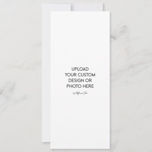 Invitation de mariage plate 4" x 9,25" (Devant)