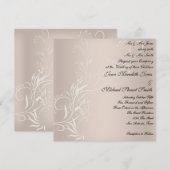 Invitation de mariage populaire (Devant / Derrière)