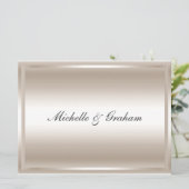 Invitation de mariage populaire d'argent (Debout devant)