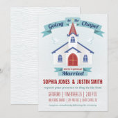 Invitation de mariage pour aller à la chapelle (Devant / Derrière)
