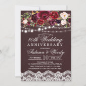 Invitation de mariage pour anniversaire de mariage (Devant)