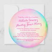 Invitation de mariage pour bulle d'aquarelle (Dos)