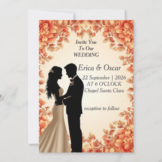 ✨ Invitation De Mariage Pour Célébration D'Amour ✨ (Devant)