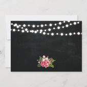 Invitation de mariage pour couples avec tableau no (Dos)