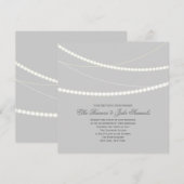 Invitation de mariage pour des chaînes de lumière  (Devant / Derrière)