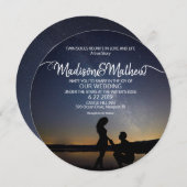 Invitation de mariage pour Flamme Jumelle (Devant / Derrière)