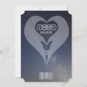 Invitation de mariage pour Flamme Jumelle (Dos)