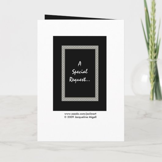 Invitation de mariage pour frère garçon d'honneur  (Dos)