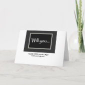 Invitation de mariage pour garçon d'honneur, beau- (Dos)