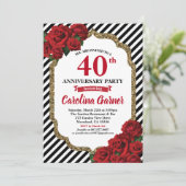 Invitation de mariage pour la fête d'anniversaire  (Debout devant)