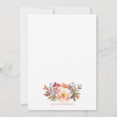Invitation de mariage pour les 40 ans de mariage F (Dos)