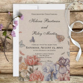 Invitation de mariage pour papillon