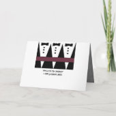 Invitation de mariage pour parrain et marraine - A (Dos)