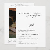 Invitation de mariage pour réception de fugue mini (Devant / Derrière)