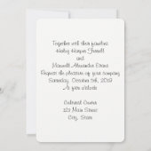 Invitation de mariage pour tous les jours - Plumer (Dos)