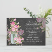 Invitation de mariage Pretty Chalkboard & Mason Ja (Debout devant)