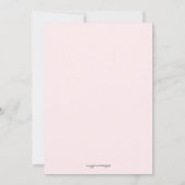 Invitation de mariage Pretty Pink Rose Teacup (Dos)
