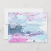 Invitation de mariage printanier lavande rêveuse (Dos)