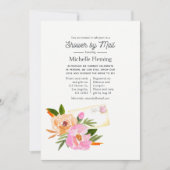 Invitation de mariage printanier par courrier à l' (Devant)