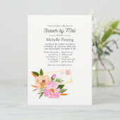 Invitation de mariage printanier par courrier à l' (Debout devant)