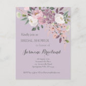 Invitation de mariage printanier rose (Devant)