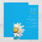 Invitation de mariage printanière à tige de margue (Devant / Derrière)