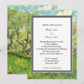 Invitation de mariage printemps, été. van Gogh (Devant / Derrière)