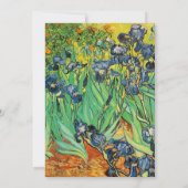 Invitation de mariage printemps, été. van Gogh (Dos)