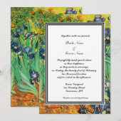 Invitation de mariage printemps, été. van Gogh (Devant / Derrière)