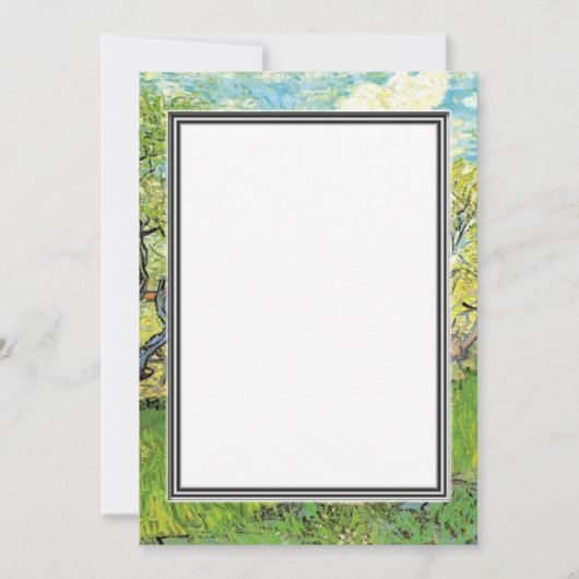 Invitation de mariage printemps, été. van Gogh (Devant)