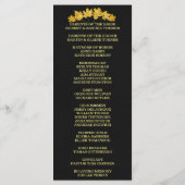 Invitation de mariage | Programme en cuir de chaud (Dos)