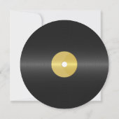 Invitation de mariage QR sur disque vinyle rétro v (Dos)