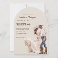 Invitation de mariage Ranch Western