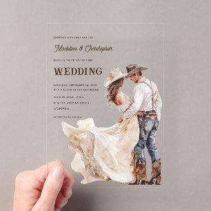Invitation de mariage Ranch Western
