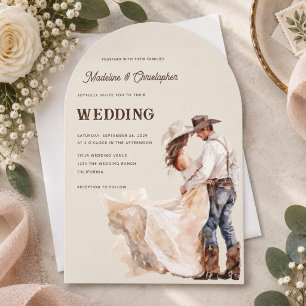 Invitation de mariage Ranch Western