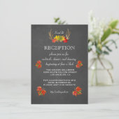 Invitation de mariage | RÉCEPTION de chute de bois (Debout devant)