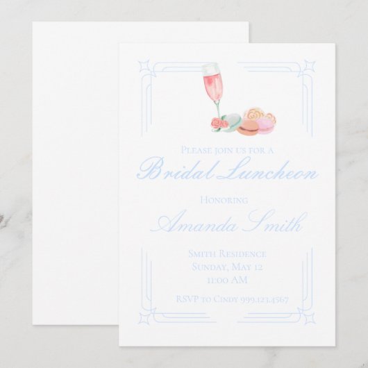 Invitation de mariage/réception de douche modifiab (Devant / Derrière)