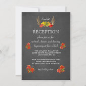 Invitation de mariage | Réception Rustique Bois de (Devant)
