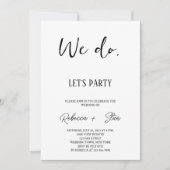 Invitation de mariage réception uniquement (Devant)