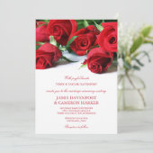 Invitation de mariage Red Roses (Debout devant)