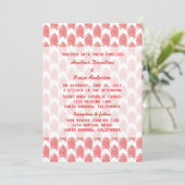 Invitation de mariage Red Tribal Arrows (Debout devant)