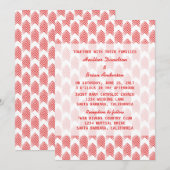 Invitation de mariage Red Tribal Arrows (Devant / Derrière)