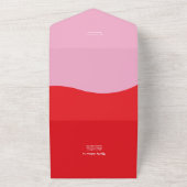 Invitation de mariage rétro années 70 tout en néon (Dehors)